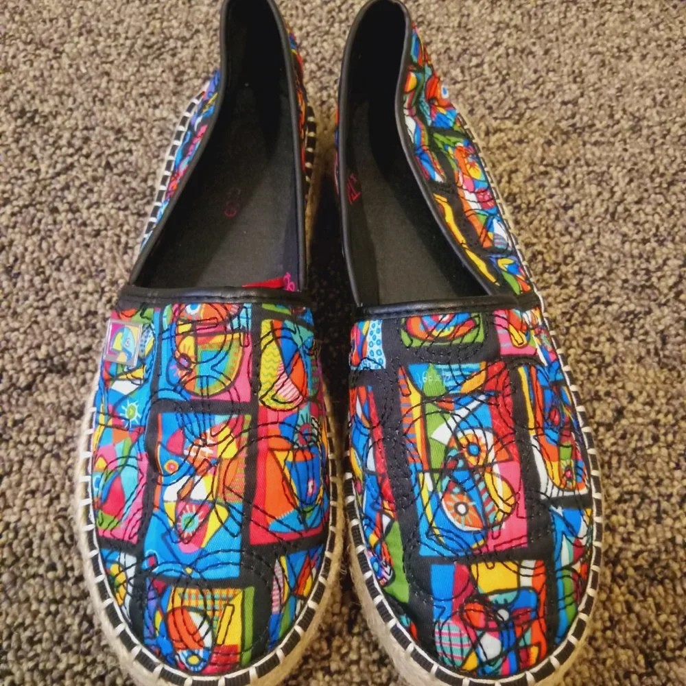 Clōe colorful quilted espidrills